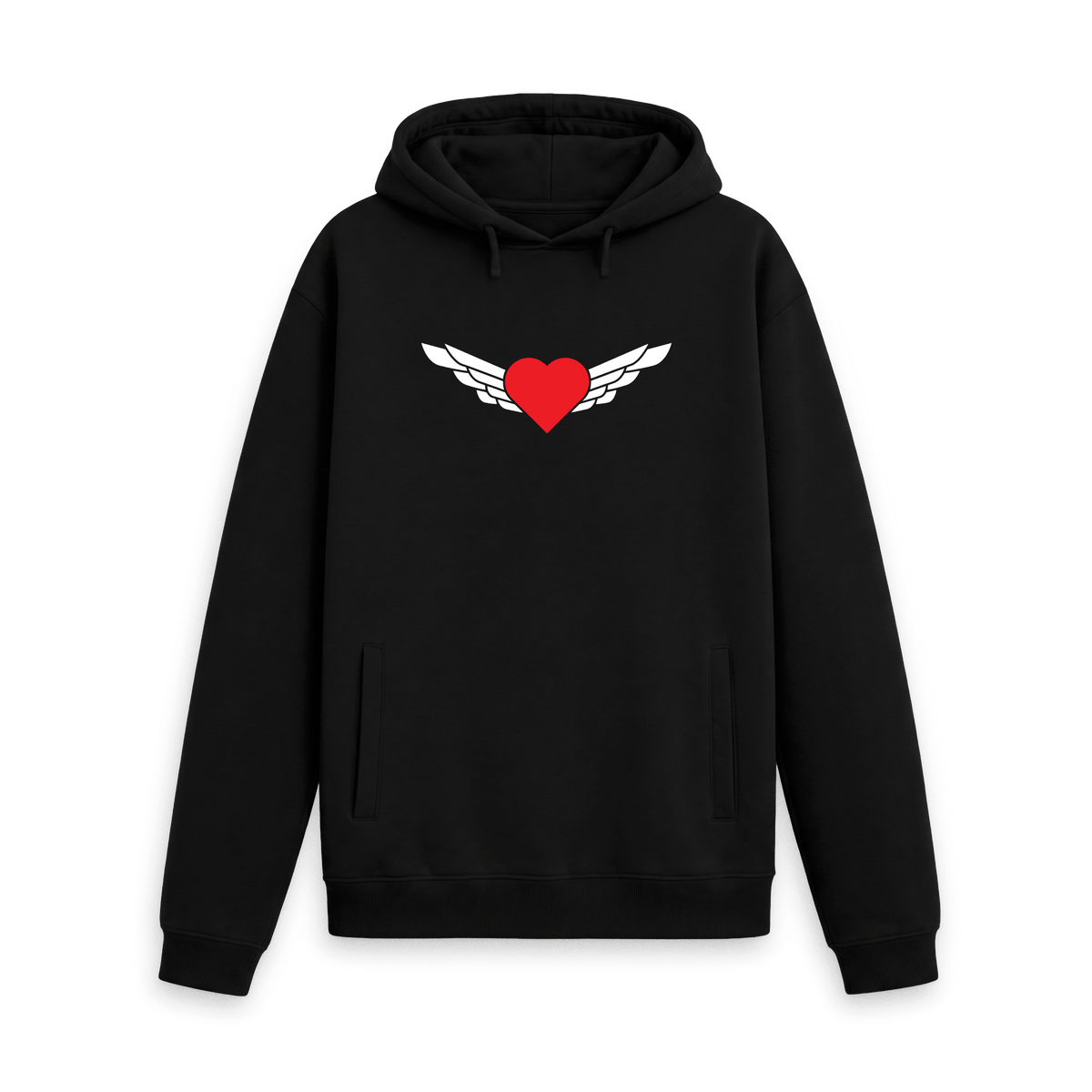 Black Recycled Hoody Front